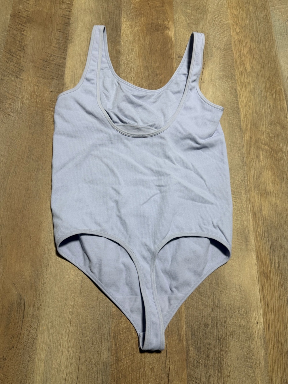 Hollister Gilly Hicks Seamless Ribbed Bodysuit Light Blue Size Medium - Picture 2 of 5